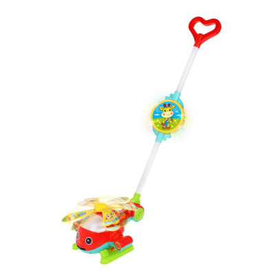 Каталка со светом и музыкой Вертолет Жирафики 939877